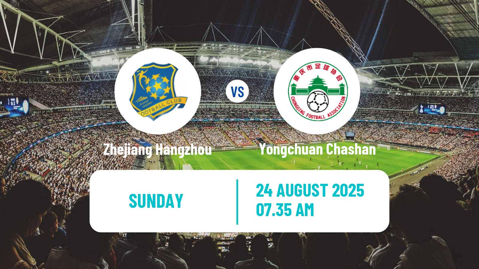 Football Chinese Super League Women Zhejiang Hangzhou - Yongchuan Chashan