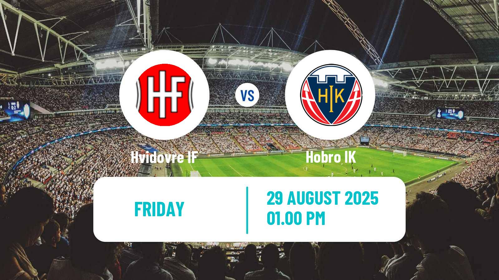 Football Danish 1 Division Hvidovre - Hobro