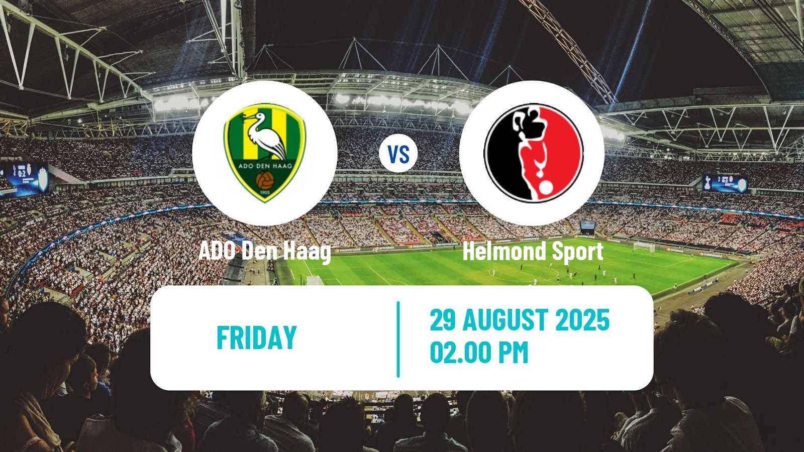 Football Dutch Eerste Divisie ADO Den Haag - Helmond Sport