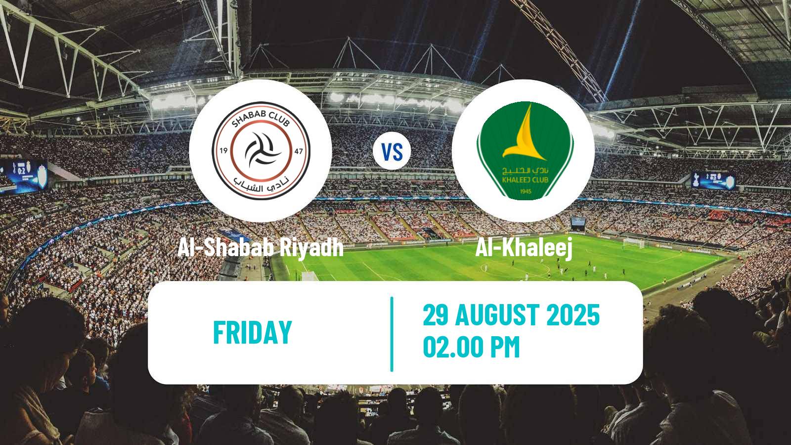 Football Saudi Professional League Al-Shabab Riyadh - Al-Khaleej