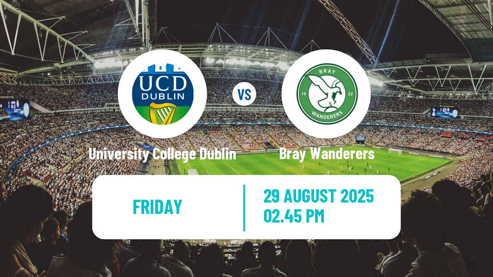 Football Irish Division 1 University College Dublin - Bray Wanderers