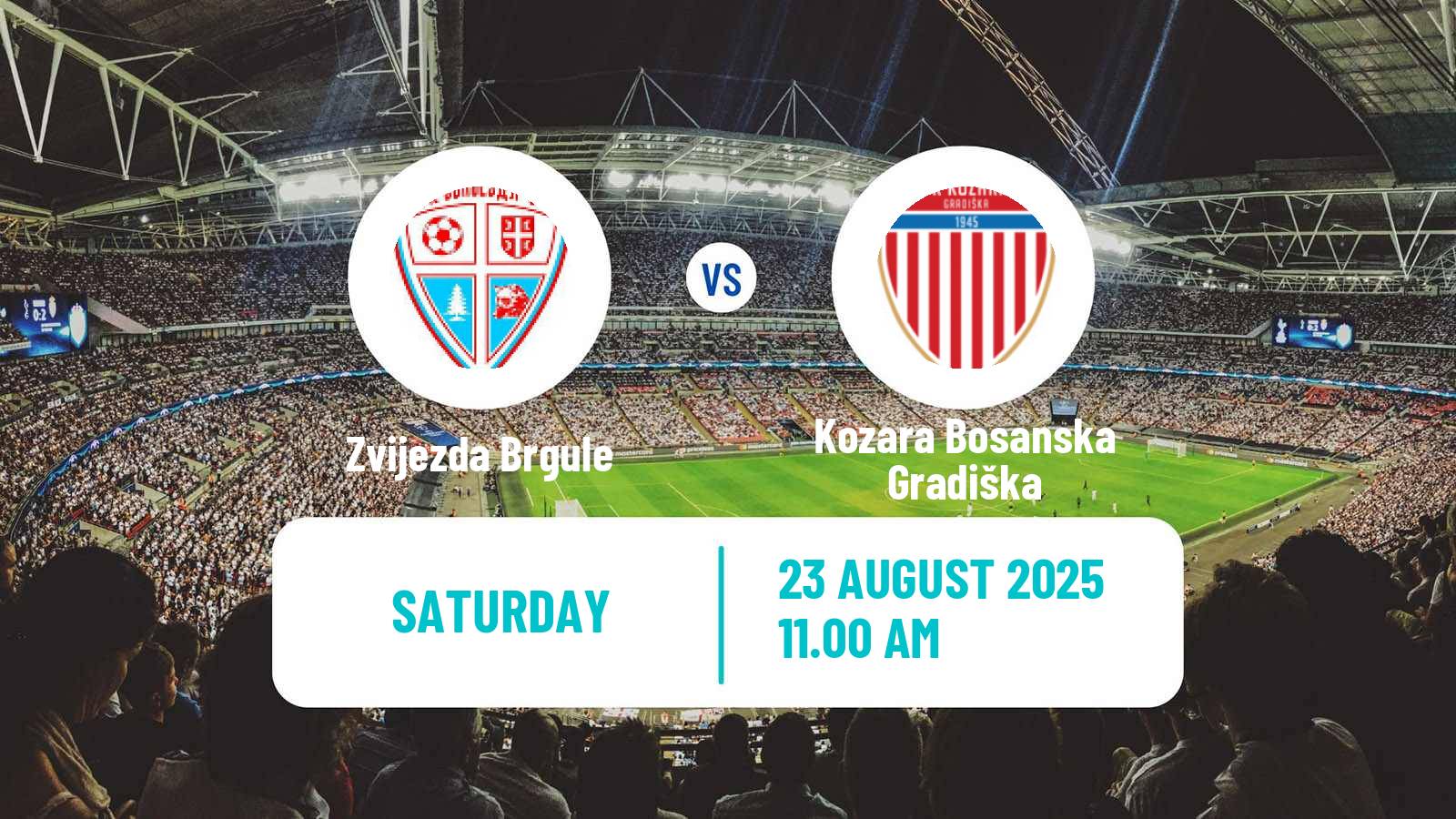 Football Bosnian Prva Liga RS Zvijezda Brgule - Kozara Bosanska Gradiška