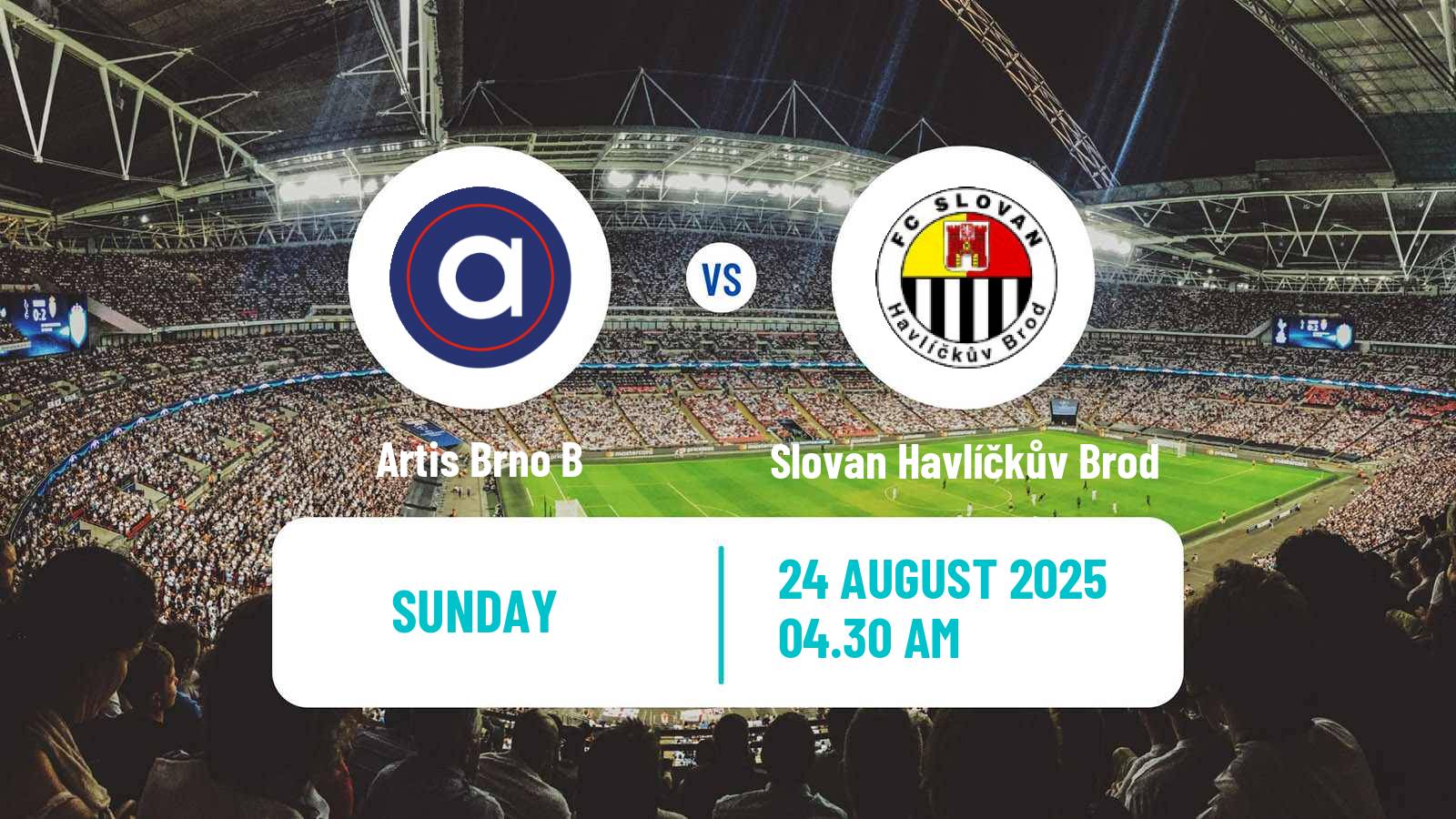 Football Czech Division D Artis Brno B - Slovan Havlíčkův Brod