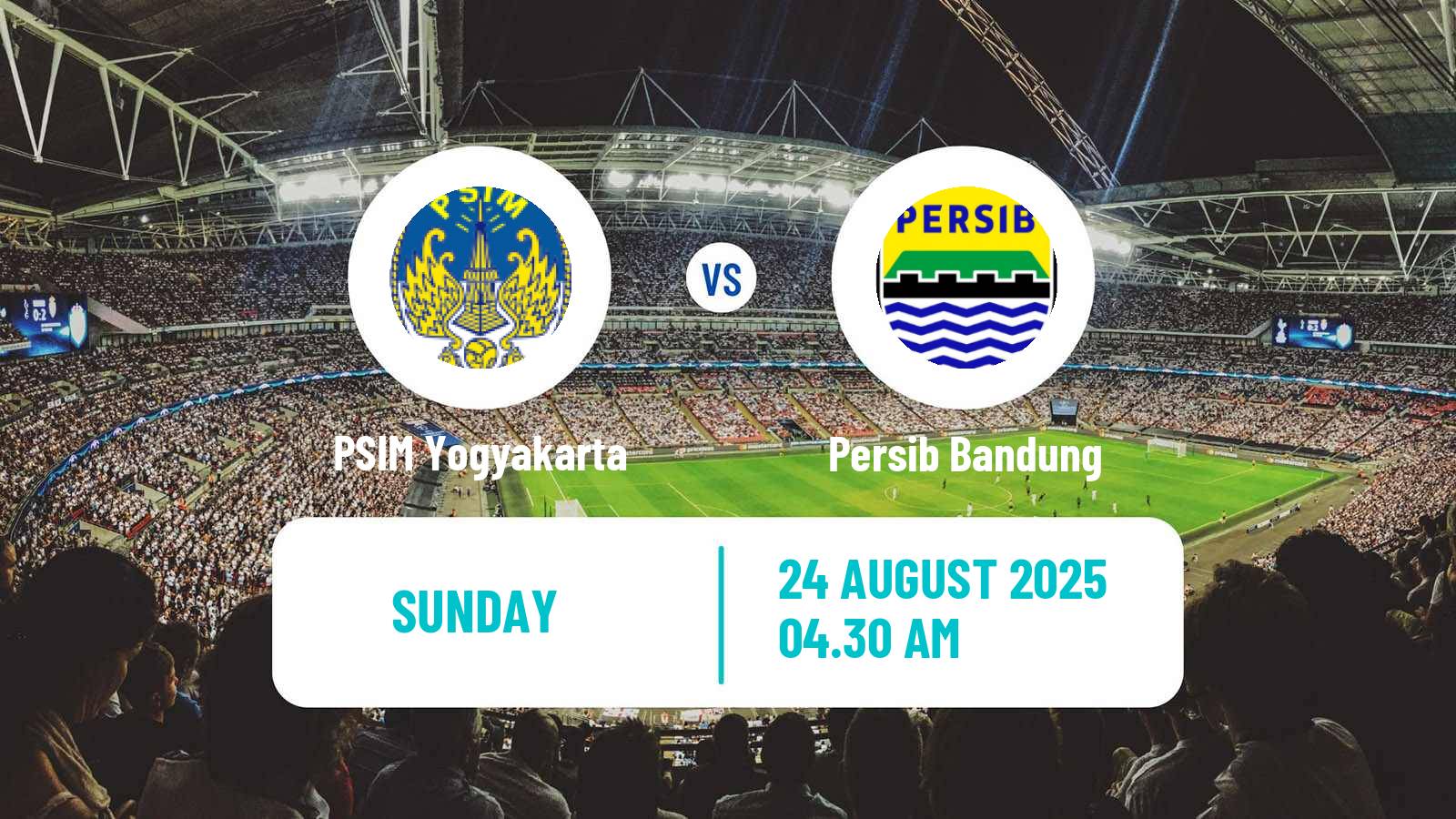 Football Indonesian Liga 1 PSIM Yogyakarta - Persib Bandung