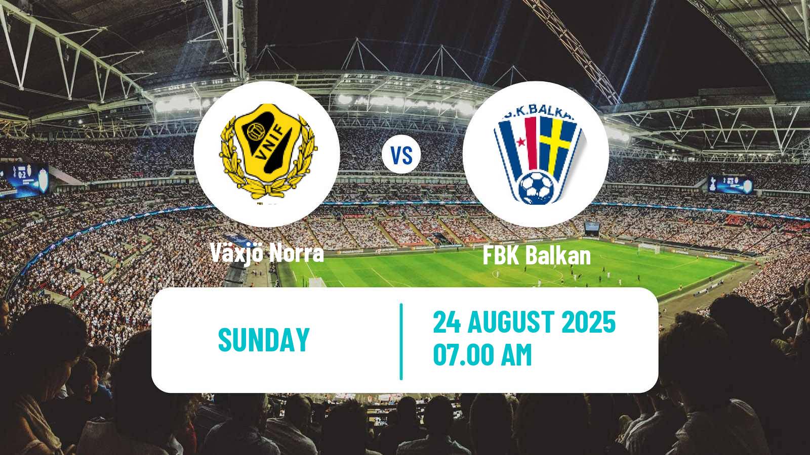 Football Swedish Division 2 - Södra Götaland Växjö Norra - Balkan