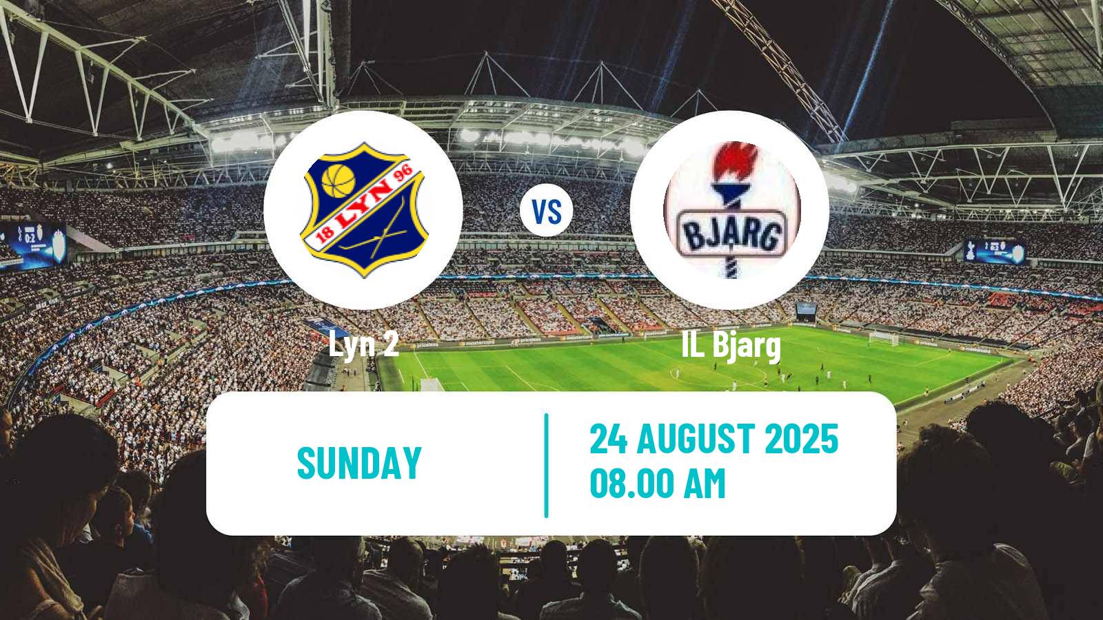 Football Norwegian Division 3 - Group 4 Lyn 2 - Bjarg