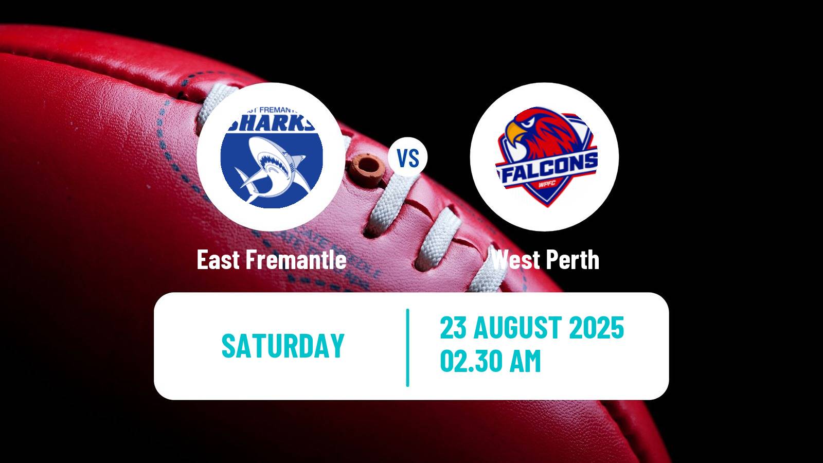 Aussie rules WAFL East Fremantle - West Perth