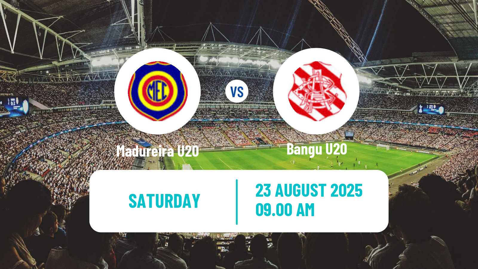 Football Brazilian Carioca U20 Madureira U20 - Bangu U20