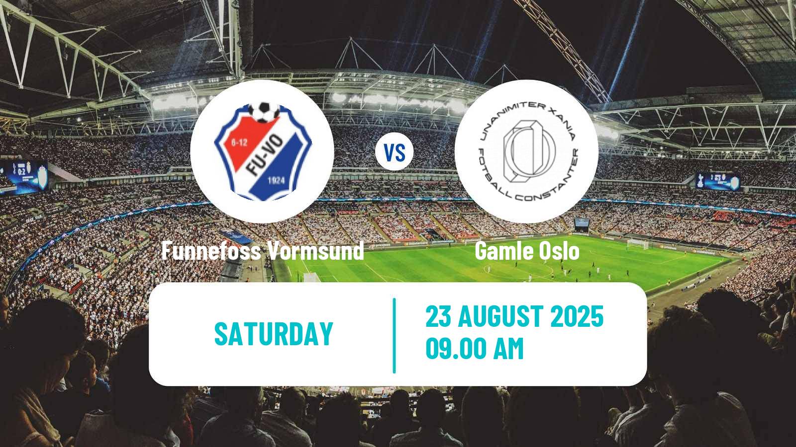 Football Norwegian Division 3 - Group 1 Funnefoss Vormsund - Gamle Oslo