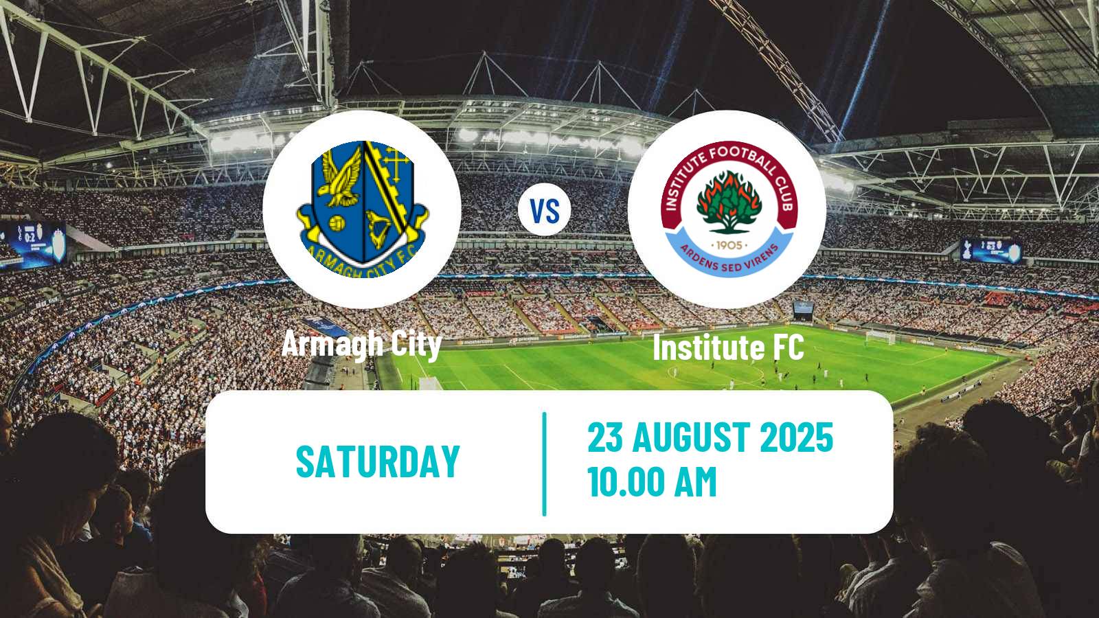 Football Northern Irish Championship Armagh City - Institute FC