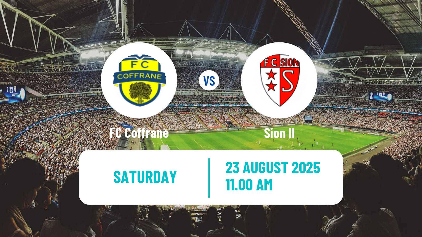 Football Swiss 1 Liga Classic Group 1 Coffrane - Sion II