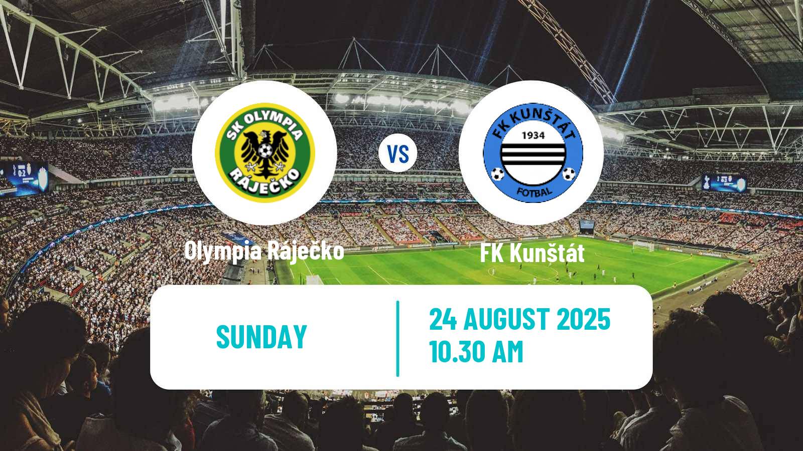 Football Czech Jihomoravsky KP Olympia Ráječko - Kunštát