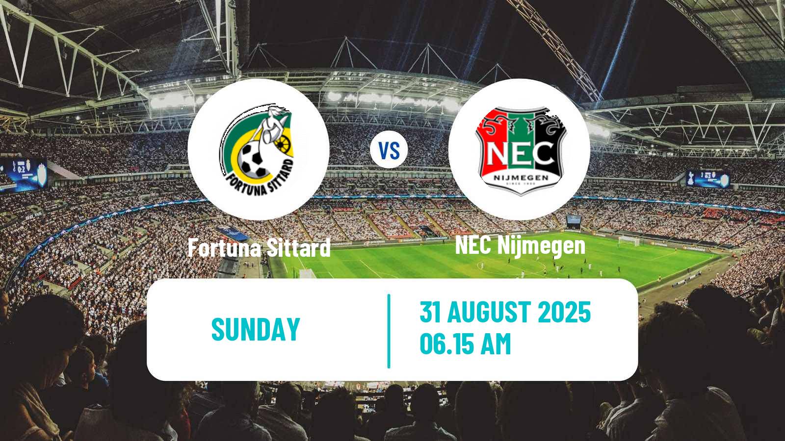 Football Dutch Eredivisie Fortuna Sittard - NEC Nijmegen