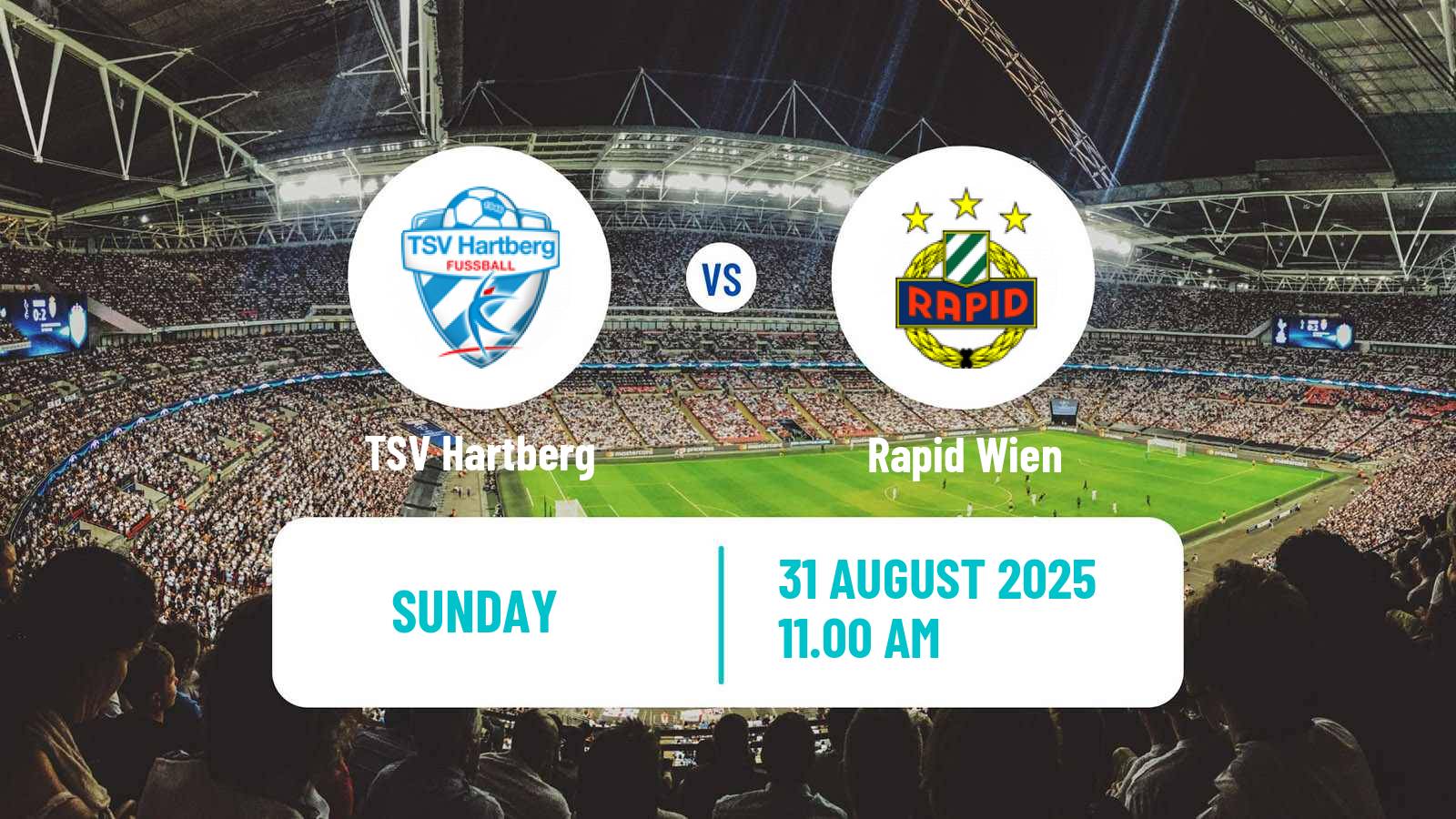 Football Austrian Bundesliga Hartberg - Rapid Wien