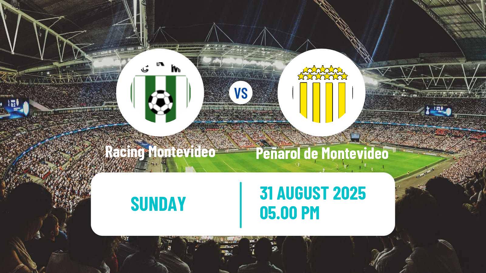 Football Uruguayan Primera Division Racing Montevideo - Peñarol de Montevideo