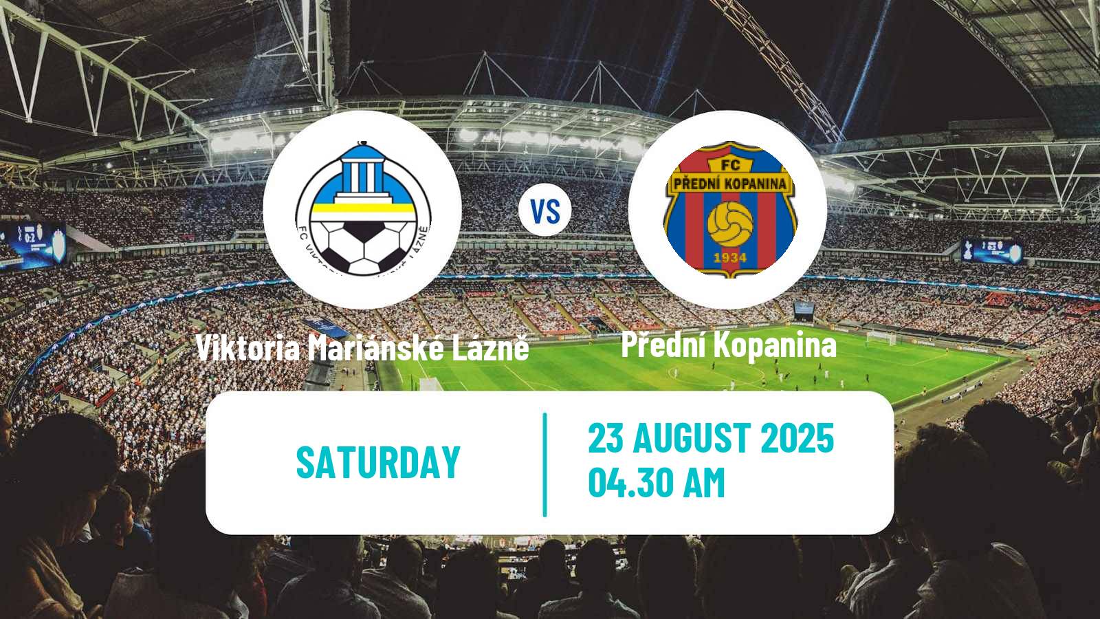Football Czech Division B Viktoria Mariánské Lázně - Přední Kopanina