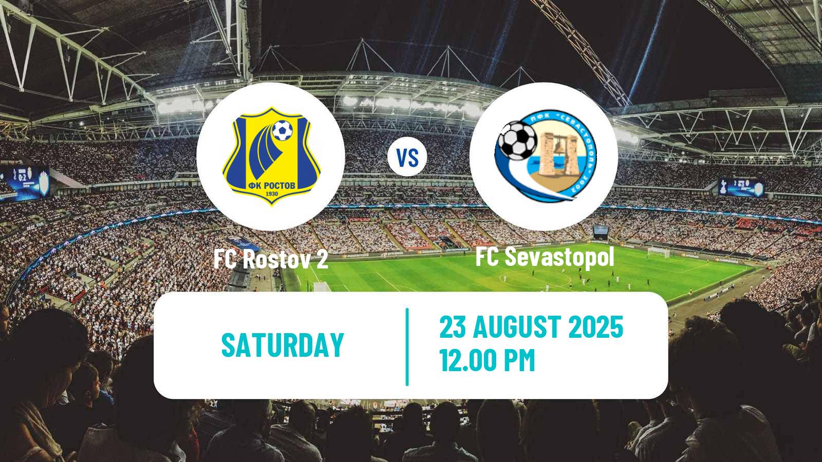 Football FNL 2 Division B Group 1 Rostov 2 - FC Sevastopol