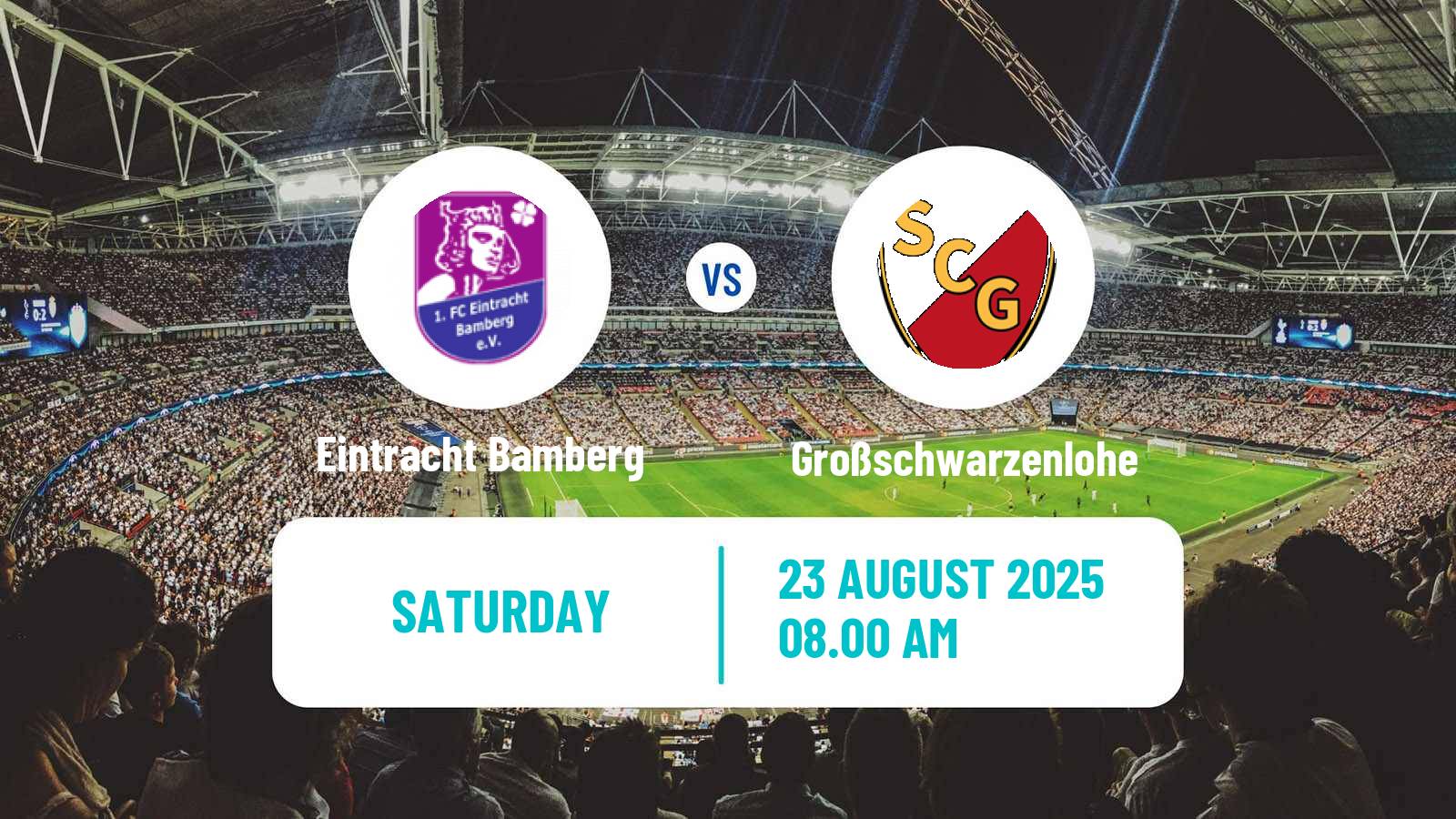 Football German Oberliga Bayern Nord Eintracht Bamberg - Großschwarzenlohe