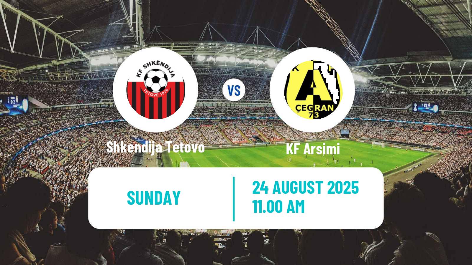 Football North Macedonian 1 MFL Shkendija Tetovo - Arsimi