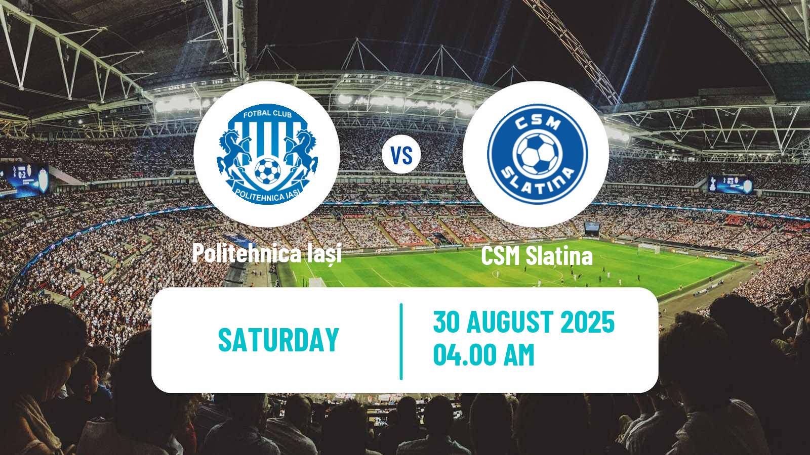 Football Romanian Division 2 Politehnica Iași - CSM Slatina