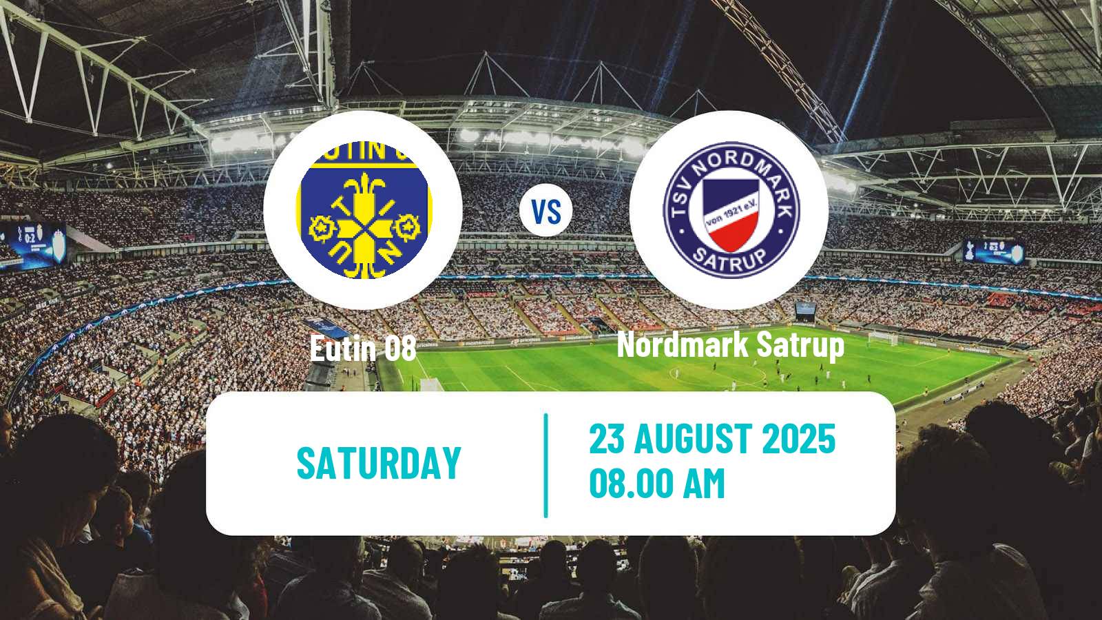 Football German Oberliga Schleswig-Holstein Eutin - Nordmark Satrup