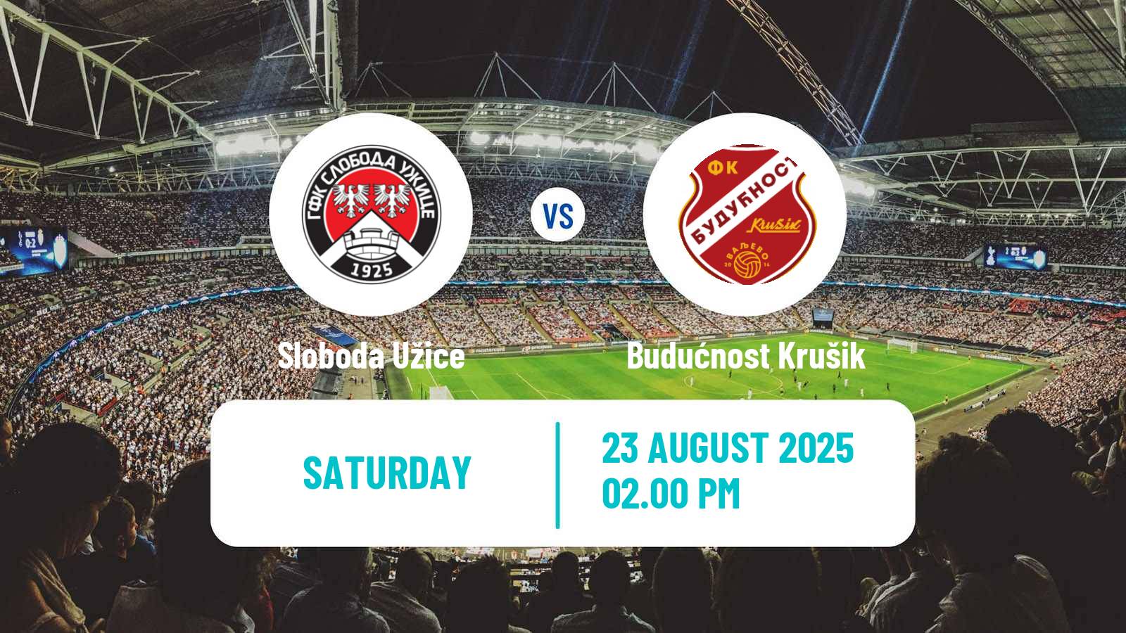 Football Serbian Srpska Liga - West Sloboda Užice - Budućnost Krušik