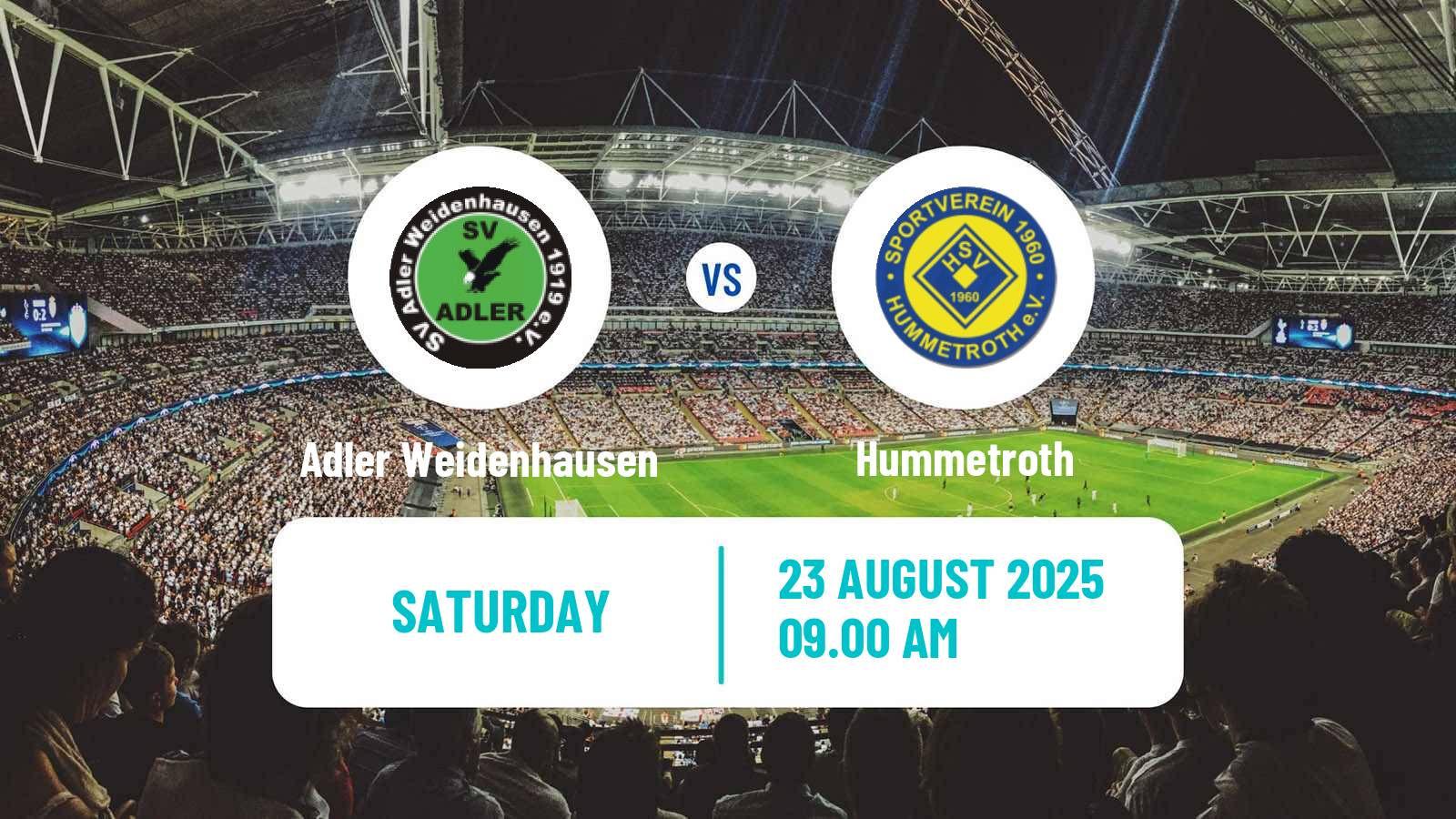 Football German Oberliga Hessen Adler Weidenhausen - Hummetroth