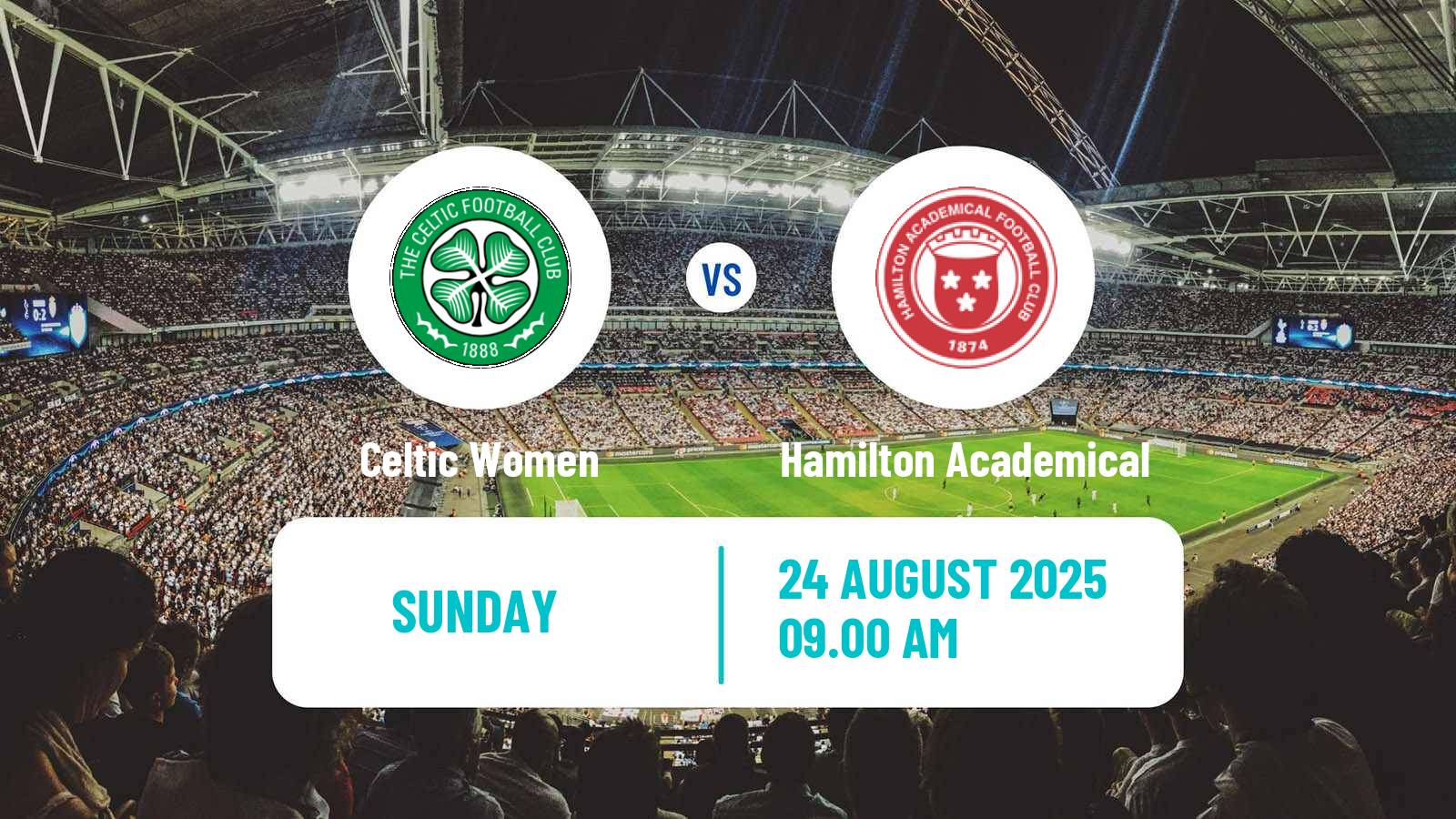 Football Scottish SWPL 1 Women Celtic - Hamilton Academical