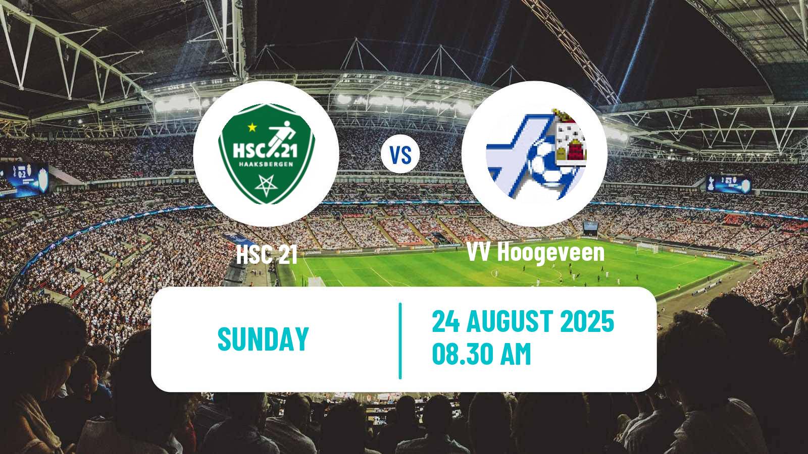 Football Dutch Derde Divisie HSC 21 - Hoogeveen