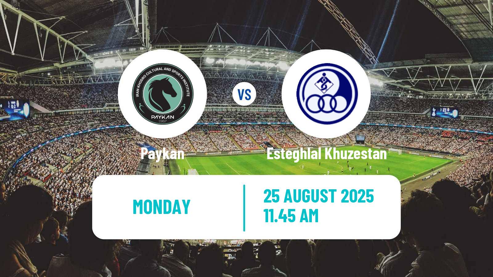 Football Iran Pro League Paykan - Esteghlal Khuzestan