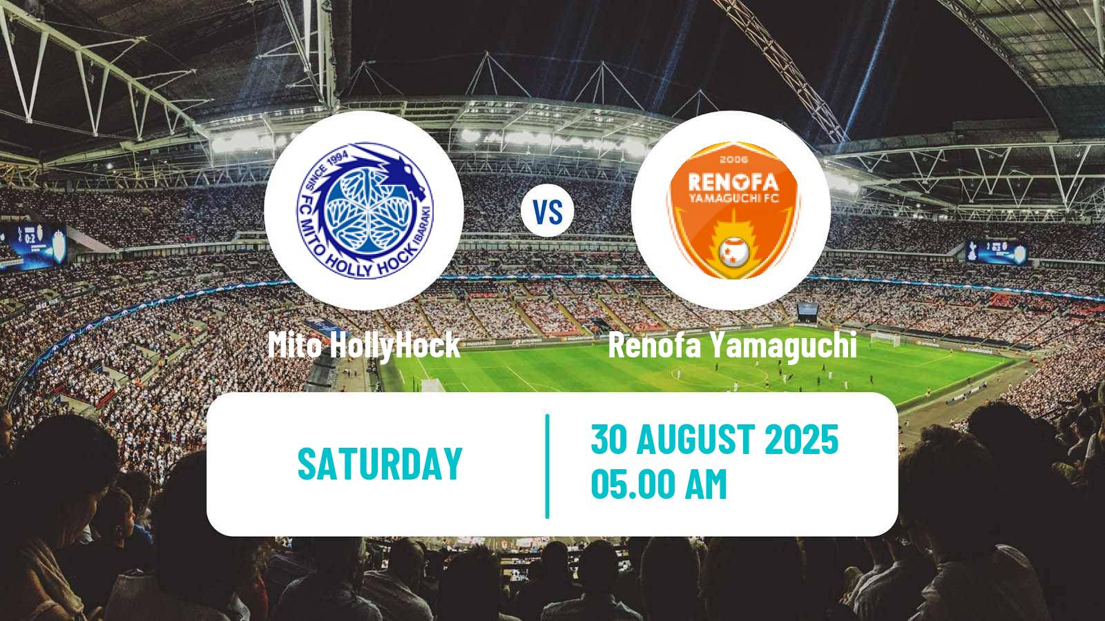 Football Japan J2 League Mito HollyHock - Renofa Yamaguchi