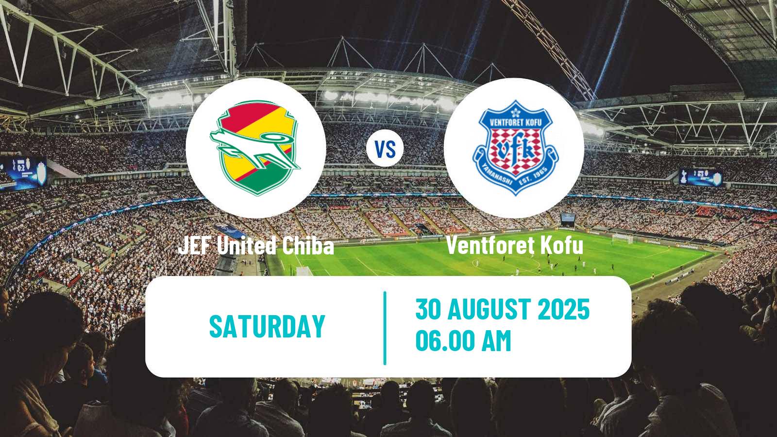 Football Japan J2 League JEF United Chiba - Ventforet Kofu