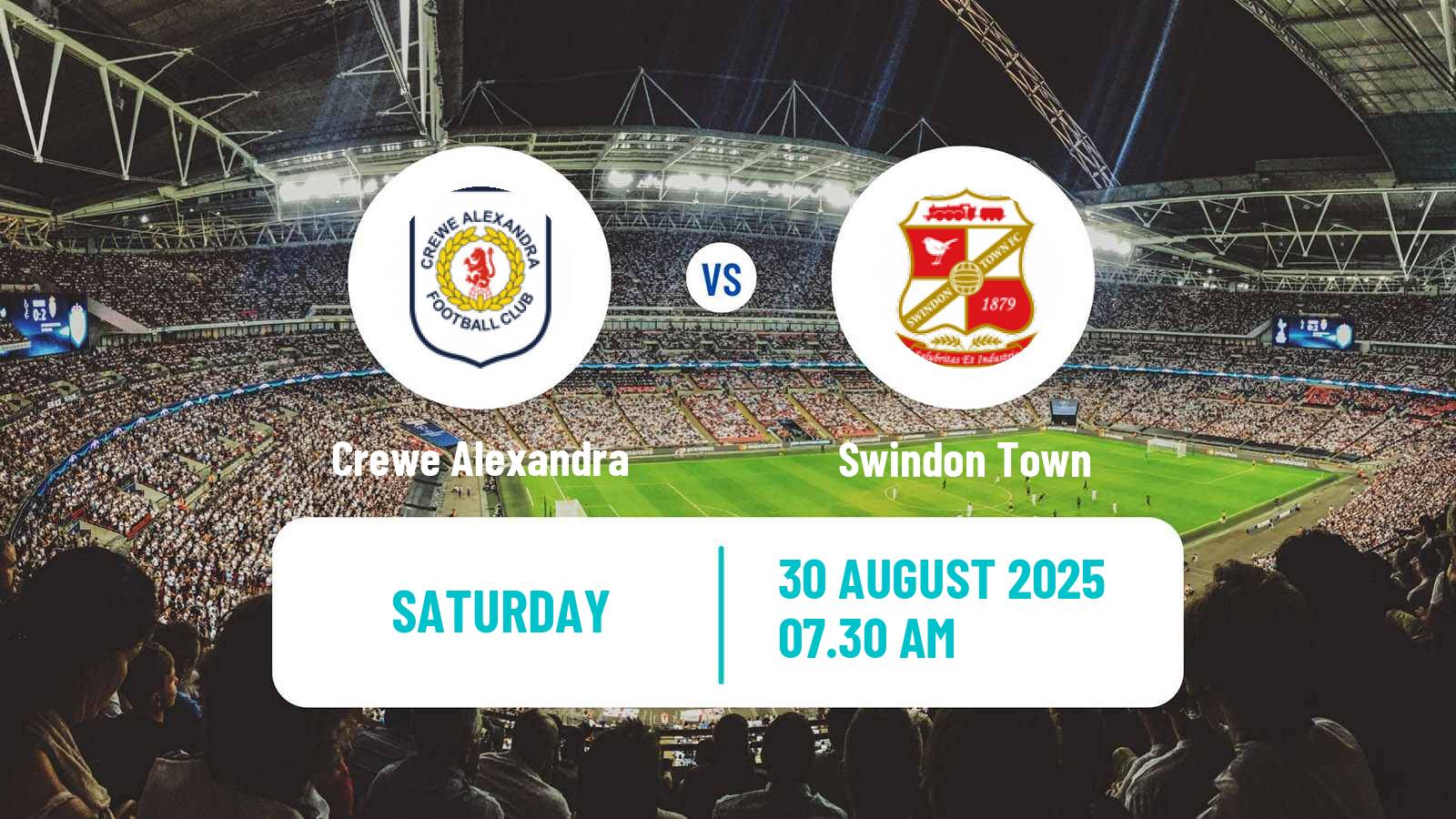 Football English League Two Crewe Alexandra - Swindon Town