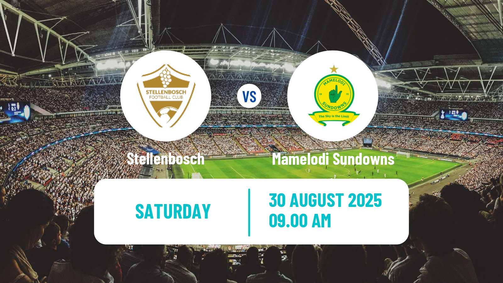 Football South African Premier Soccer League Stellenbosch - Mamelodi Sundowns