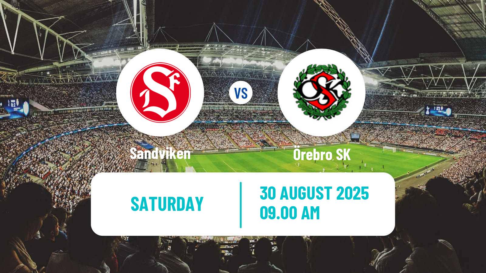 Football Swedish Superettan Sandviken - Örebro