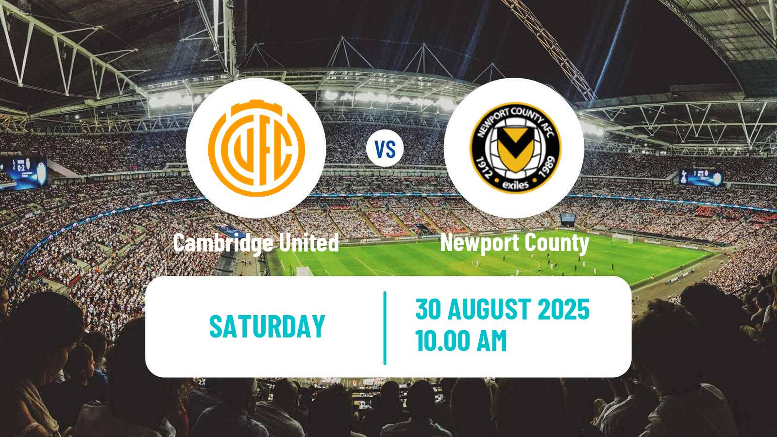 Football English League Two Cambridge United - Newport County