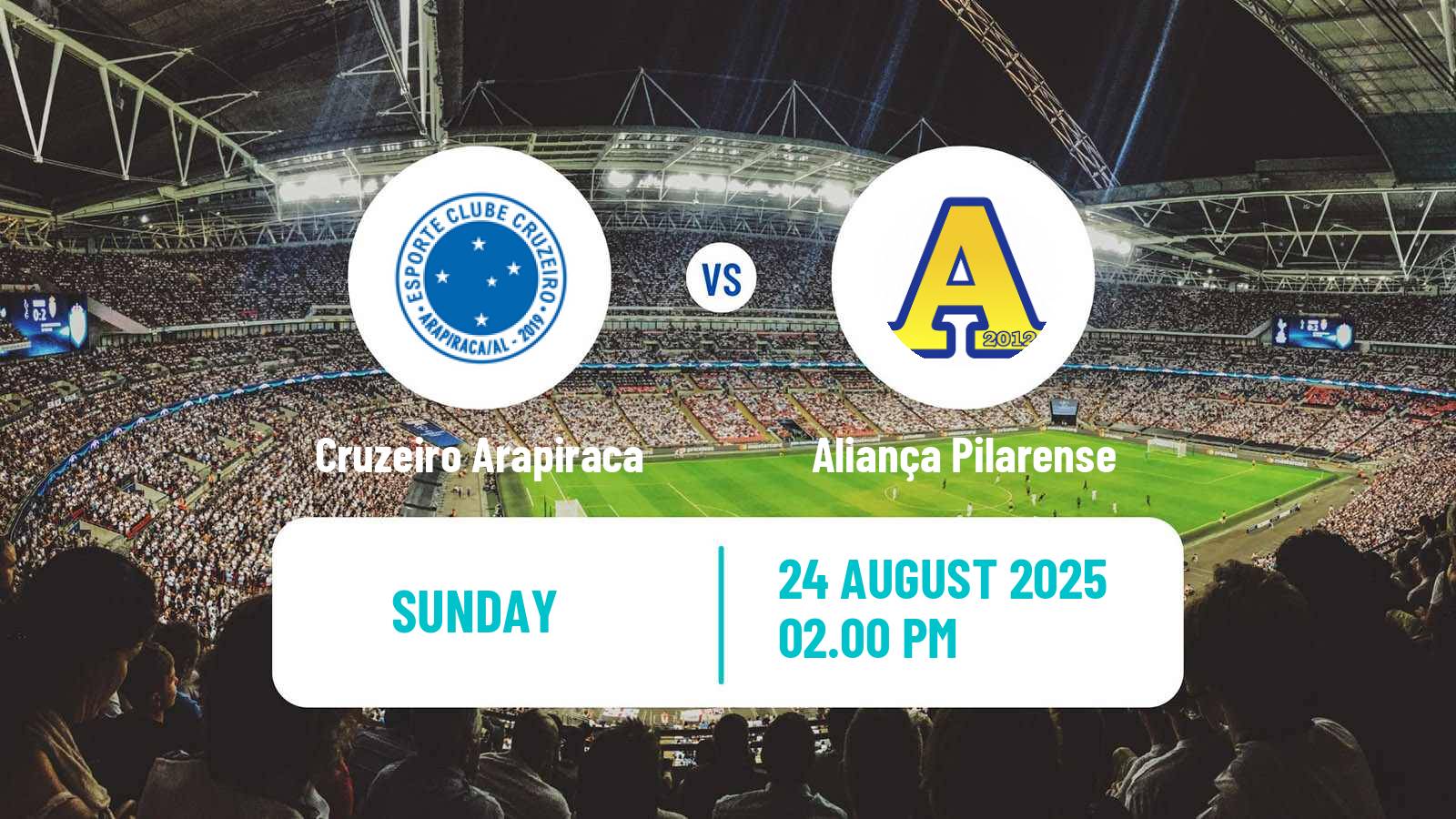 Football Brazilian Alagoano 2 Cruzeiro Arapiraca - Aliança Pilarense