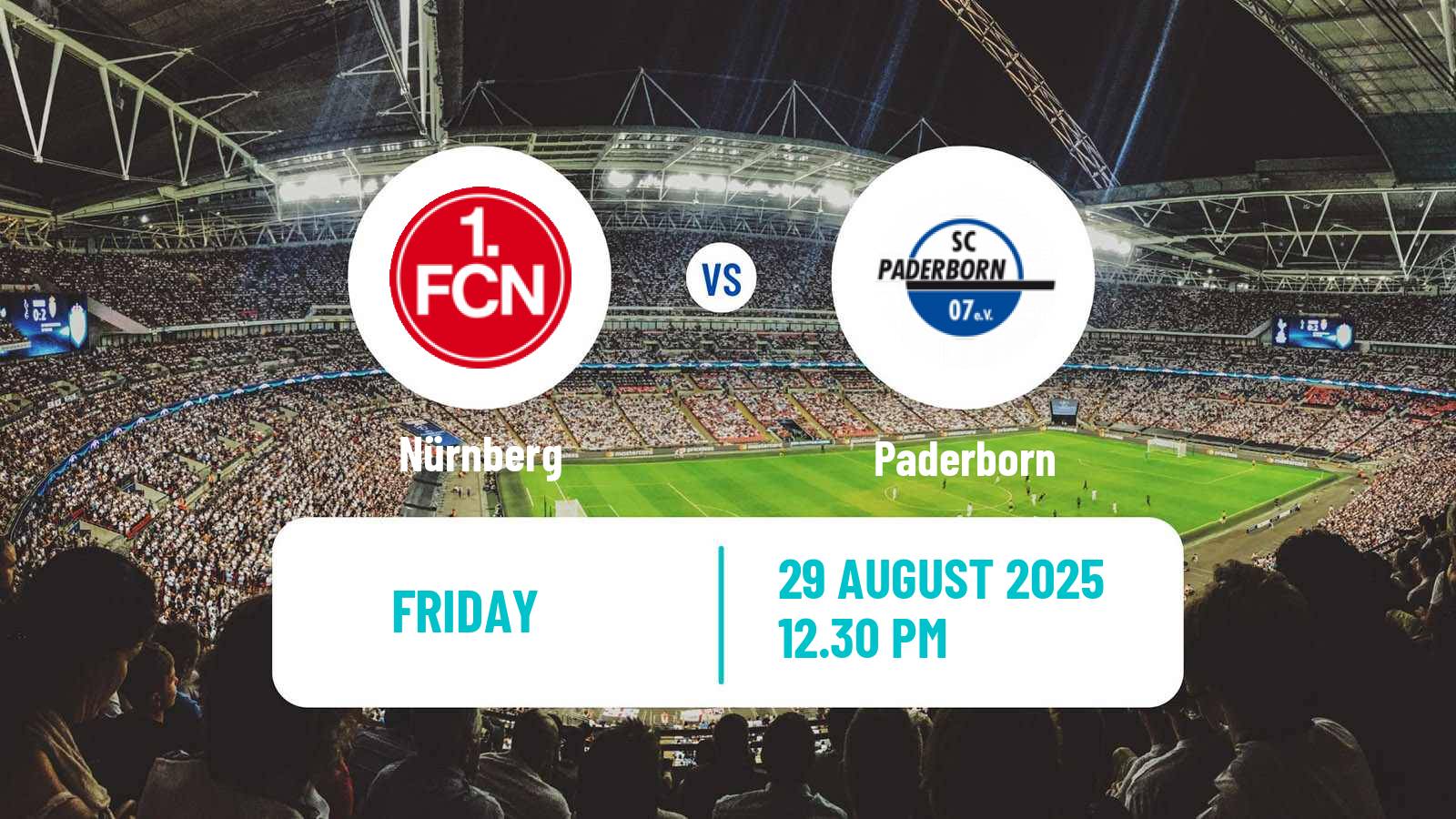 Football German 2 Bundesliga Nürnberg - Paderborn