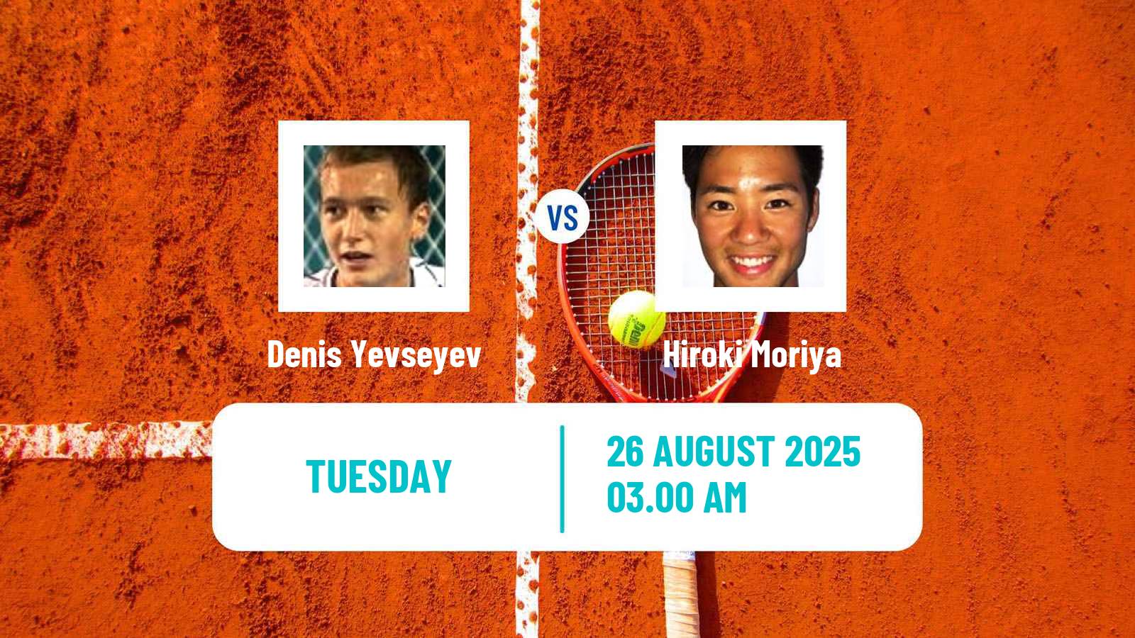 Tennis Zhangjiagang Challenger Men Denis Yevseyev - Hiroki Moriya