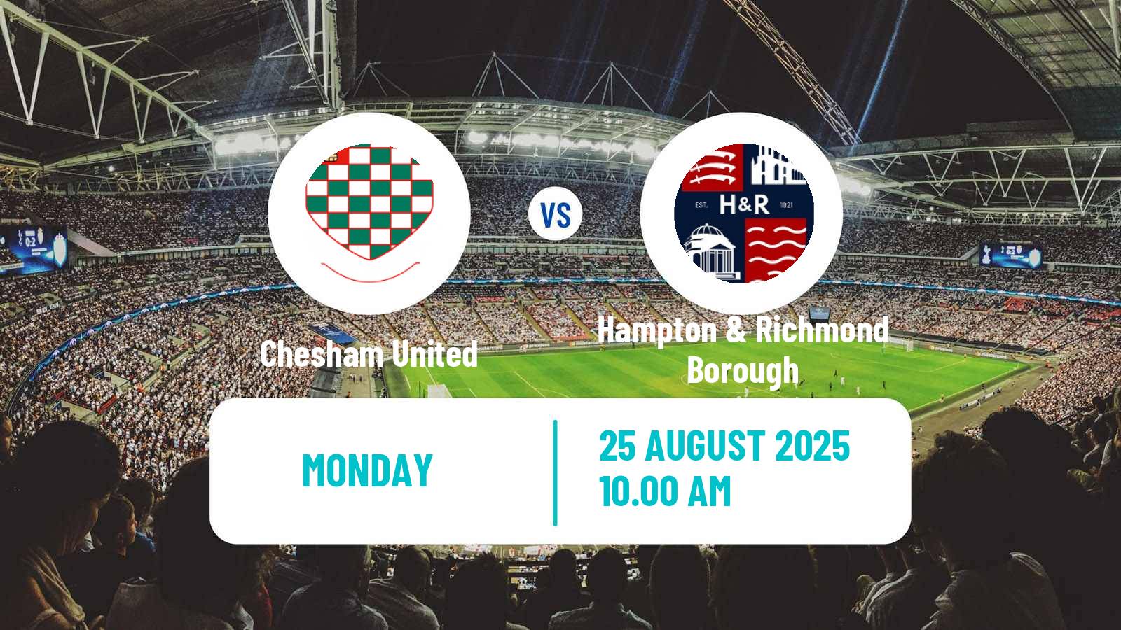 Football English National League South Chesham United - Hampton & Richmond Borough