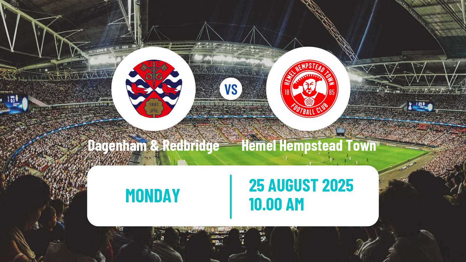 Football English National League South Dagenham & Redbridge - Hemel Hempstead Town