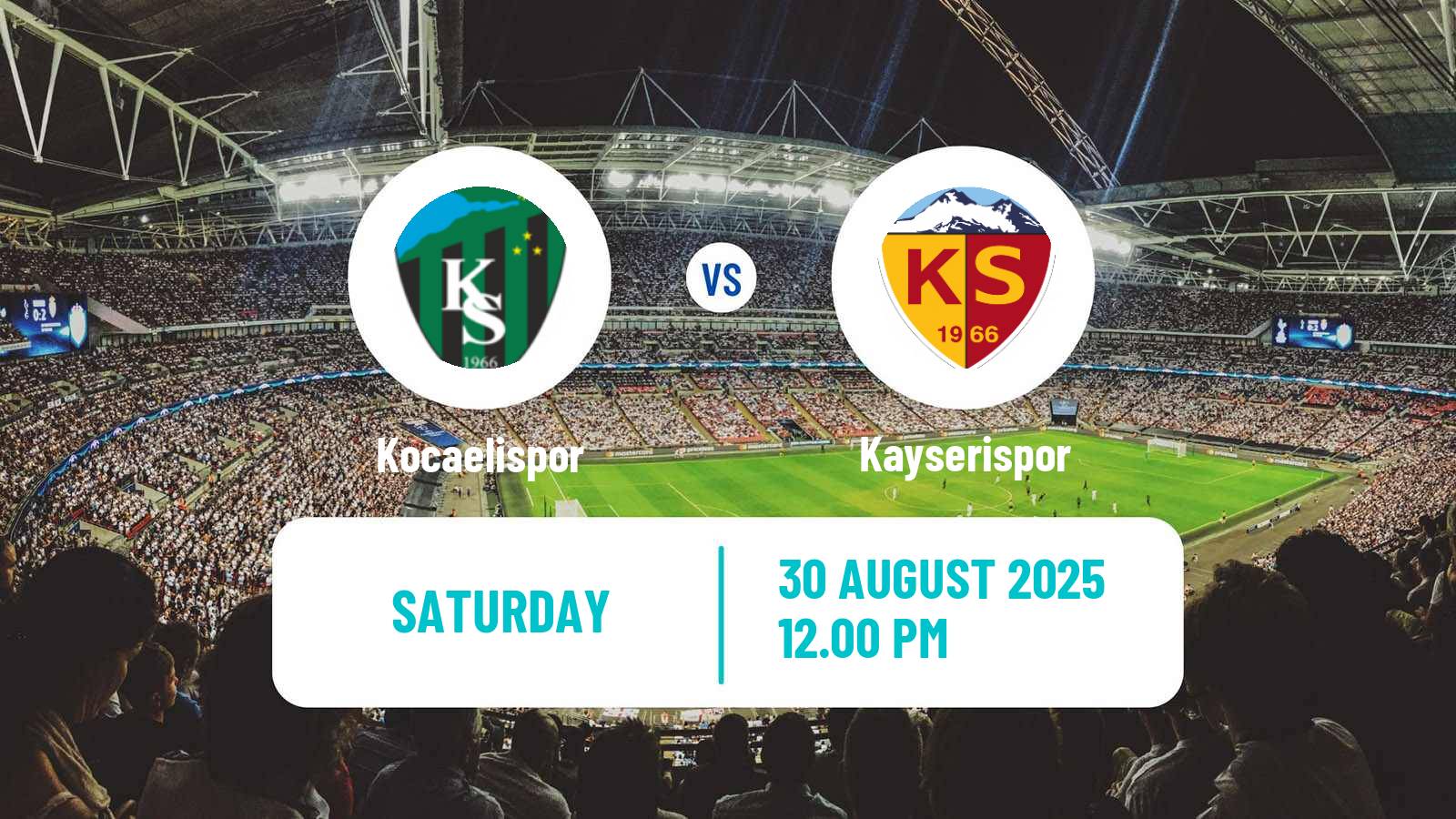 Football Turkish Super League Kocaelispor - Kayserispor