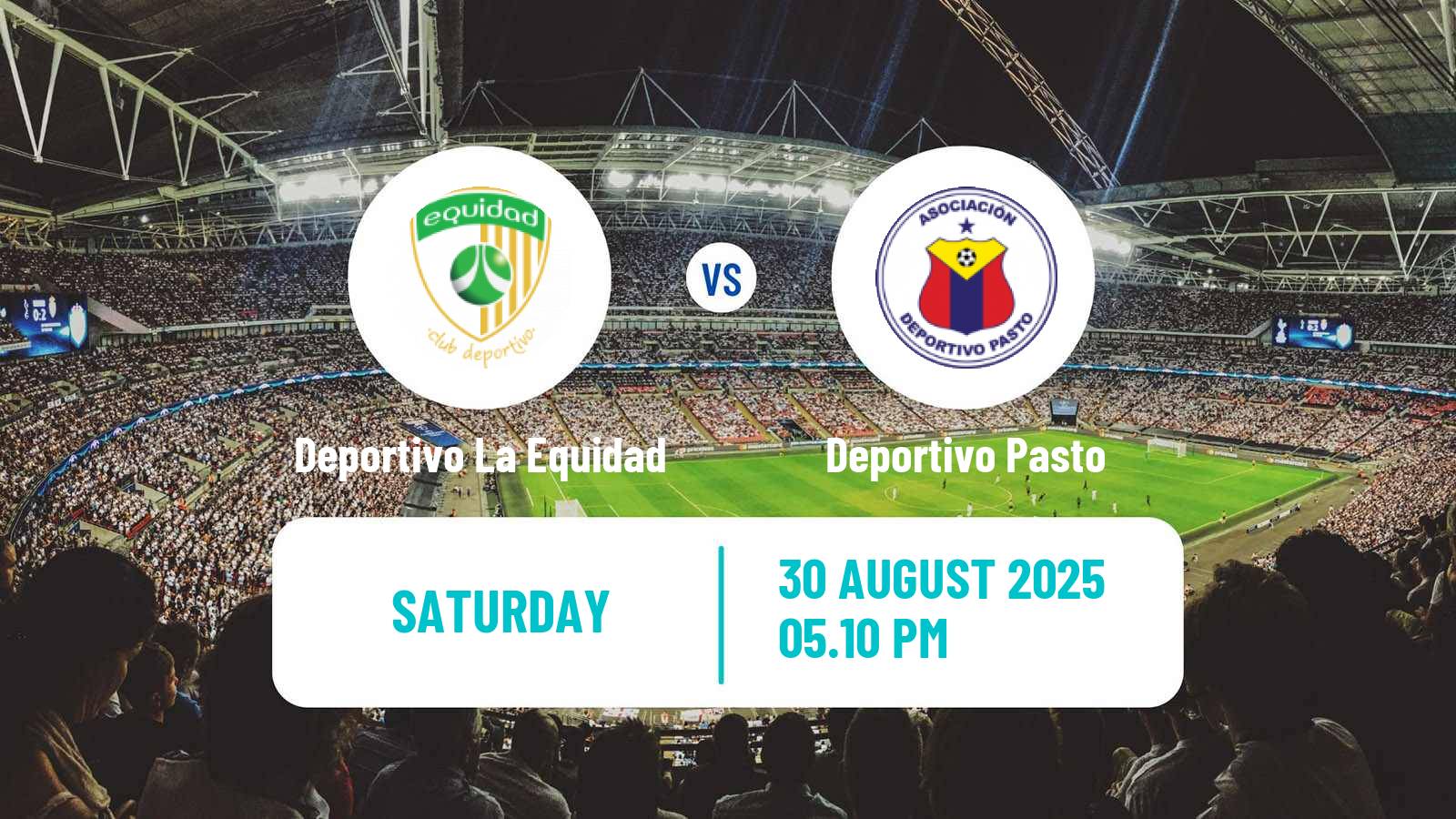Football Colombian Primera A Deportivo La Equidad - Deportivo Pasto