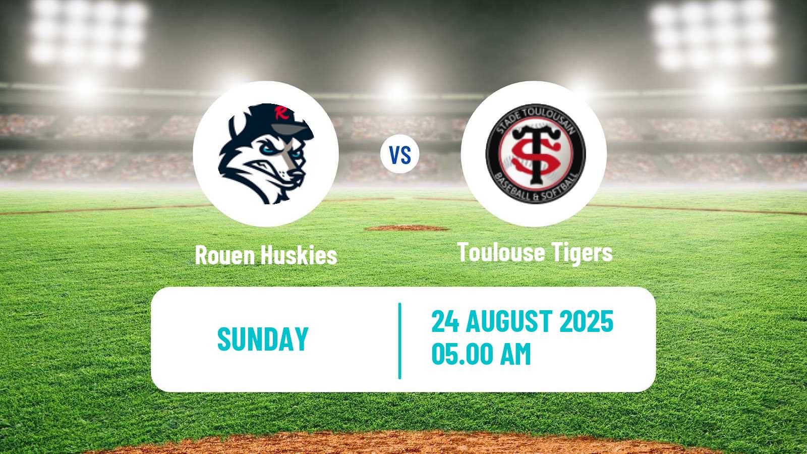Baseball French Division 1 Baseball Rouen Huskies - Toulouse Tigers