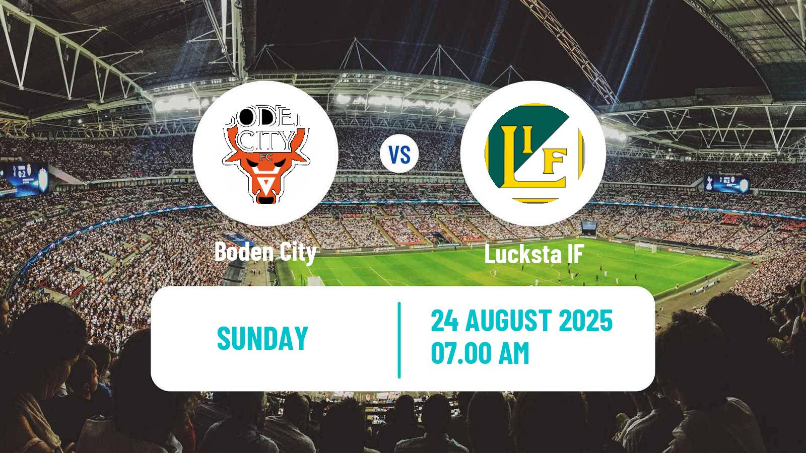 Football Swedish Division 2 - Norrland Boden City - Lucksta