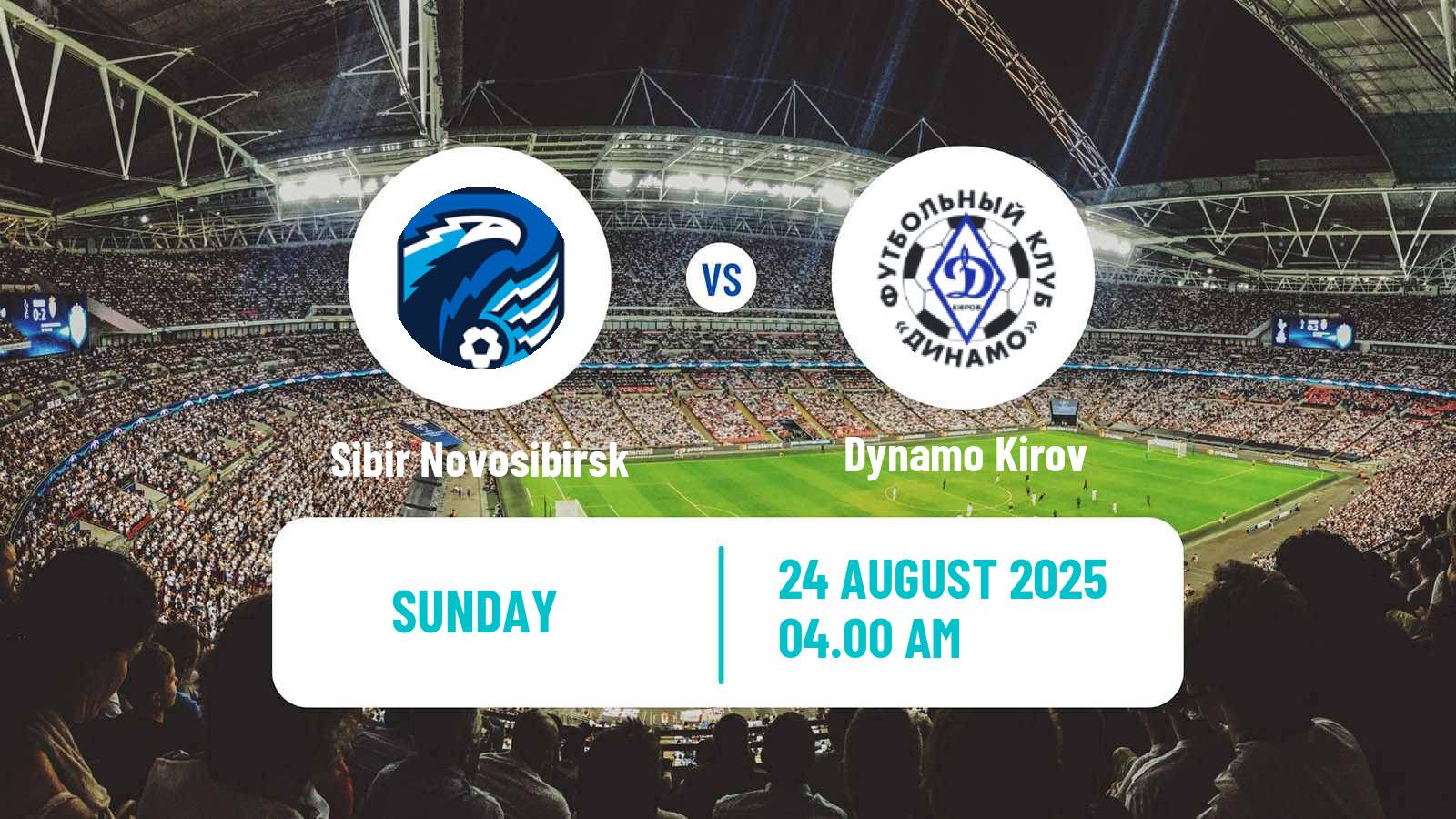 Football Russian FNL 2 Division A Gold Sibir Novosibirsk - Dynamo Kirov