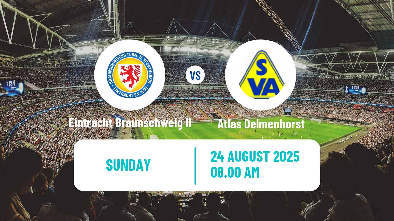 Football German Oberliga Niedersachsen Eintracht Braunschweig II - Atlas Delmenhorst