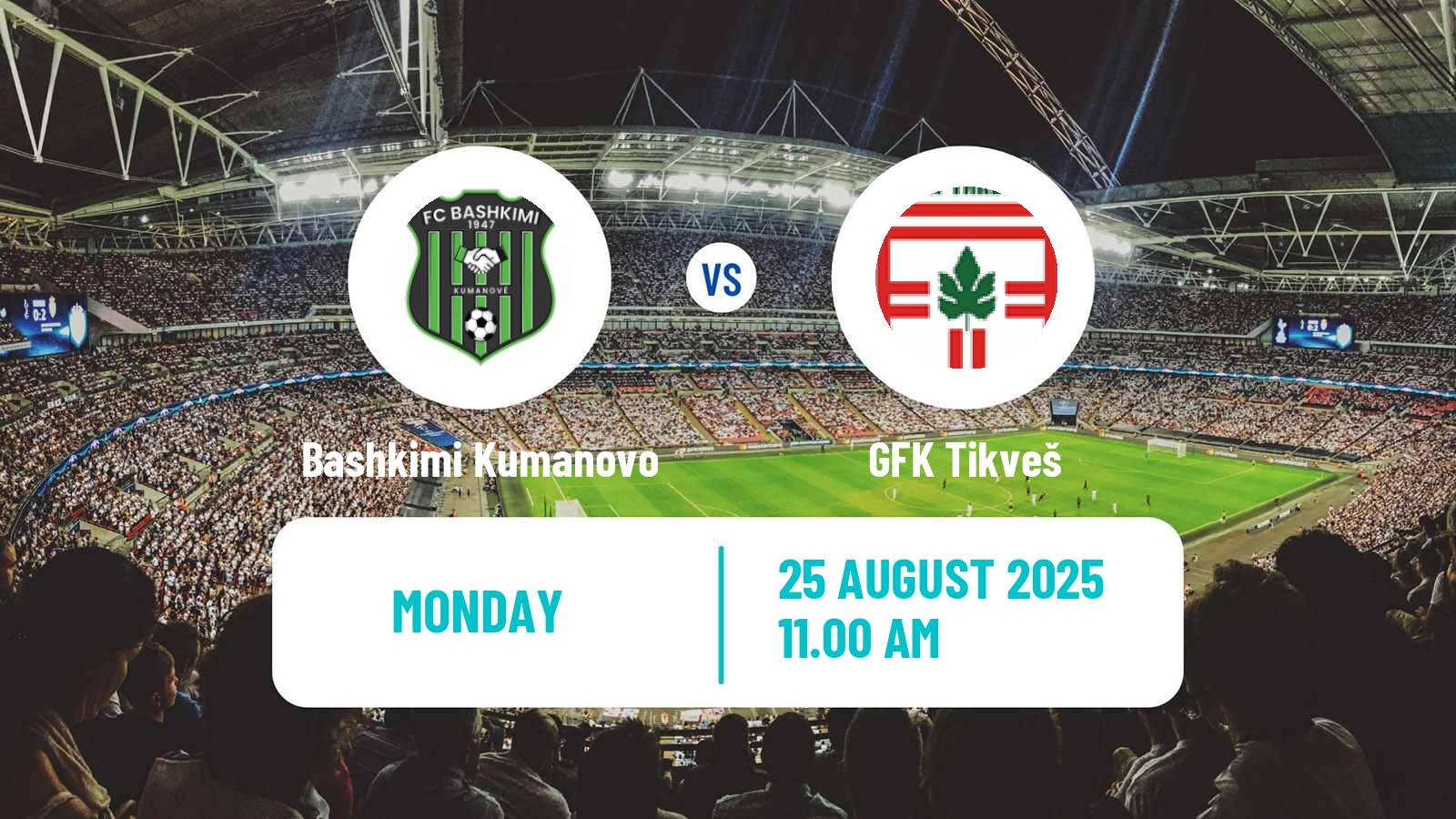Football North Macedonian 1 MFL Bashkimi Kumanovo - Tikveš