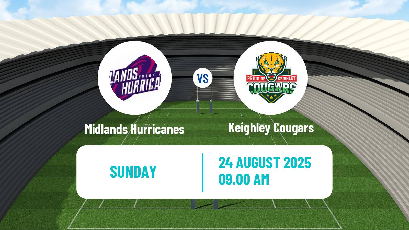 Rugby league English League 1 Rugby League Midlands Hurricanes - Keighley Cougars