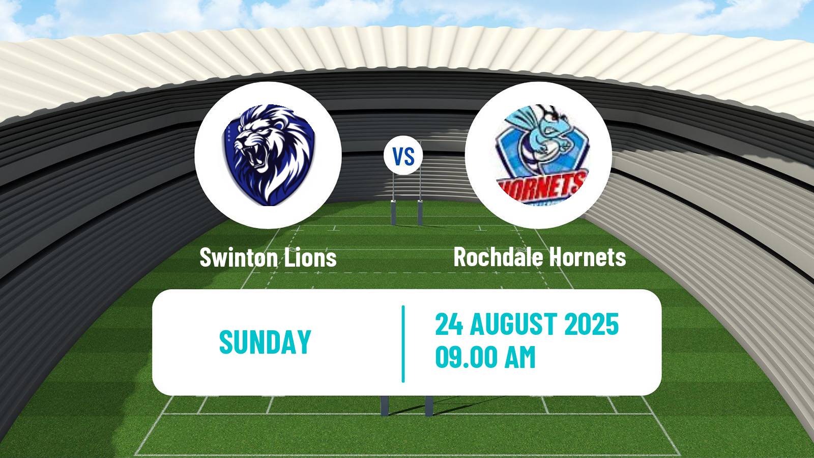 Rugby league English League 1 Rugby League Swinton Lions - Rochdale Hornets